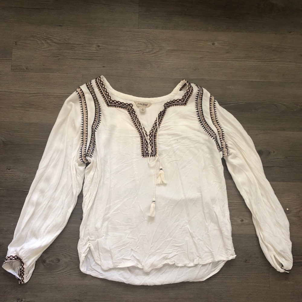 Lucky Brand long sleeve blouse!
